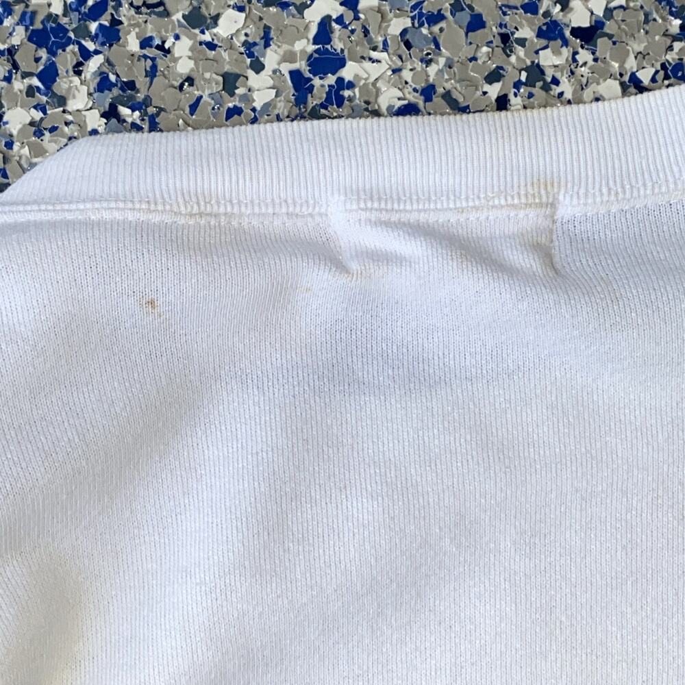 RARE VTG Coca-Cola White Crew Neck Shirt Pullover Surf Team Yacht Club Sz Large - Picture 7 of 11